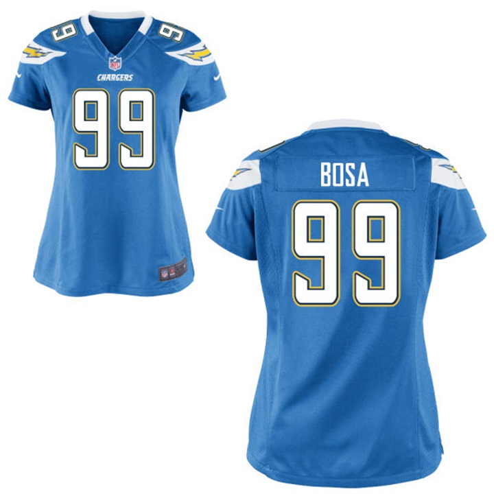 Womens San Diego Chargers #99 Joey Bosa Light Blue Game Jersey