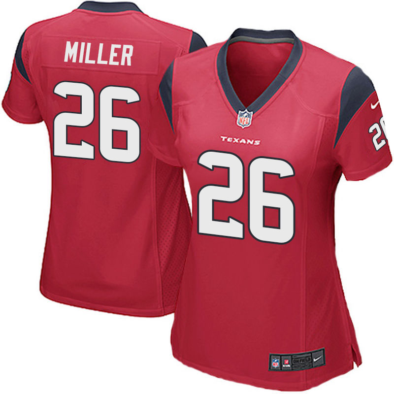 Women's Houston Texans #17 Lamar Miller Red Alternate Game Jersey