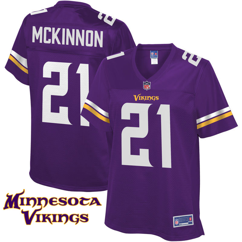 Womens Minnesota Vikings #21 Jerick Mckinnon Purple Pro Line Player Jersey