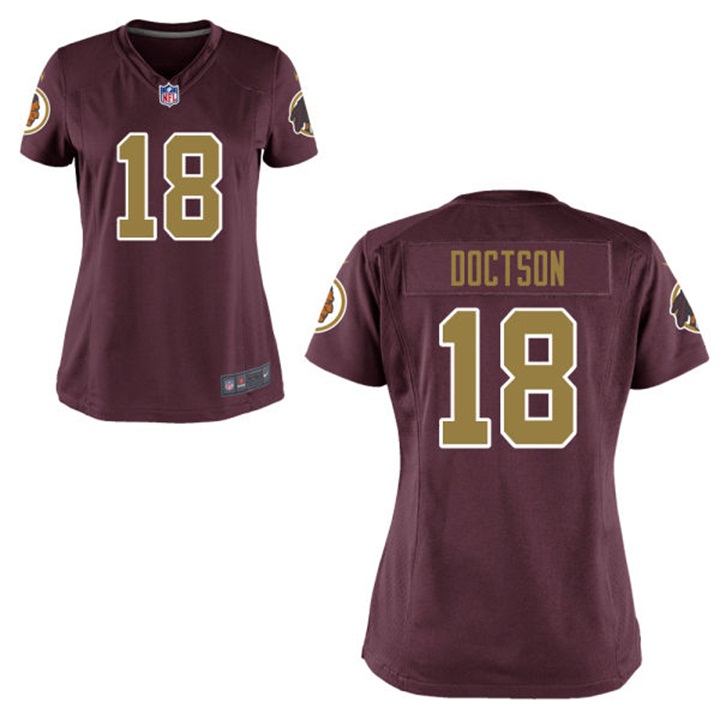 Womens Washington Redskins #18 Josh Doctson Burgundy Alternate Game Jersey