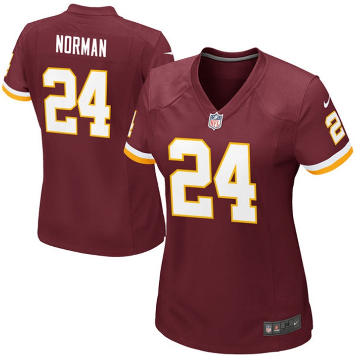 Women's Washington Redskins #24 Josh Norman Burgundy Home Game Jersey