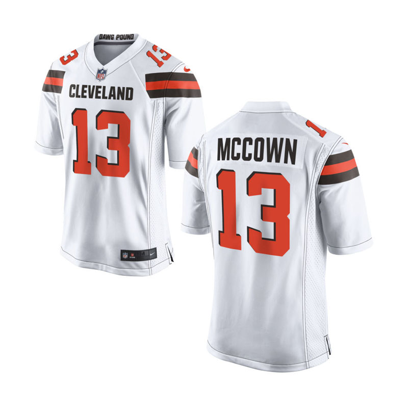 Youth Cleveland Browns #13 Josh McCown White Game Jersey