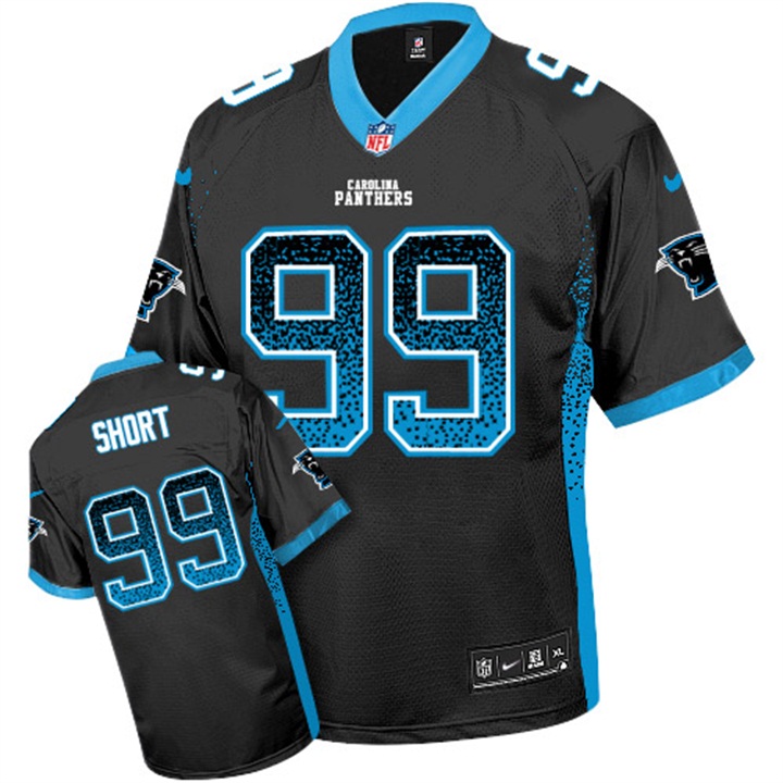 Youth Carolina Panthers #99 Kawann Short Black Drift Fashion Elite Jersey