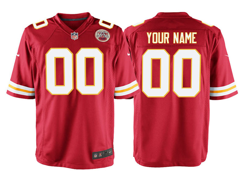 Youth Kansas City Chiefs Red Custom Game Jersey