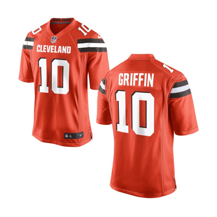 Youth Cleveland Browns #10 Robert Griffin III Orange Game Jersey