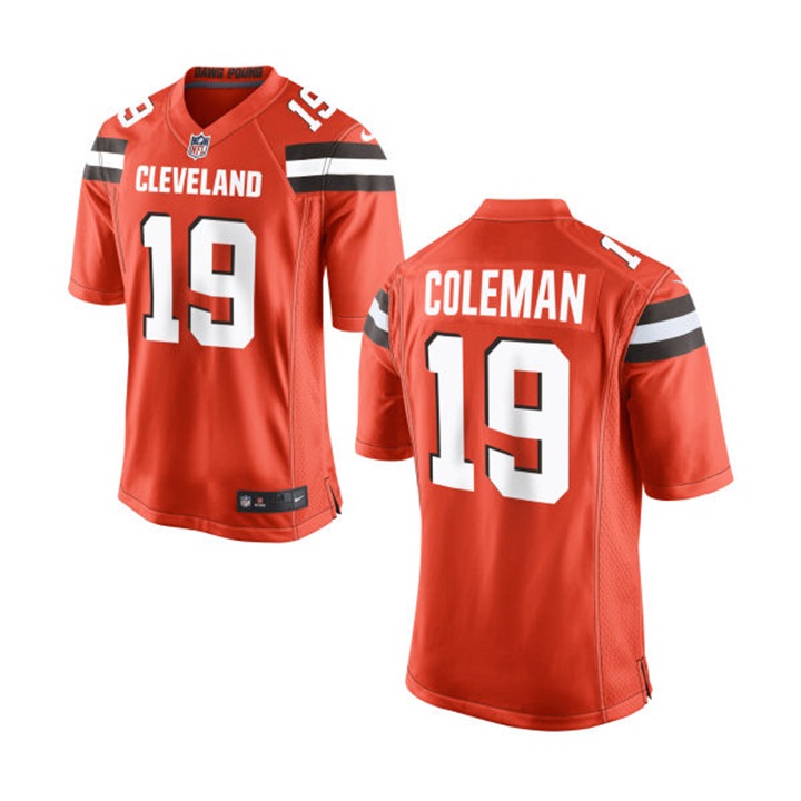 Youth Cleveland Browns #19 Corey Coleman Orange Game Jersey