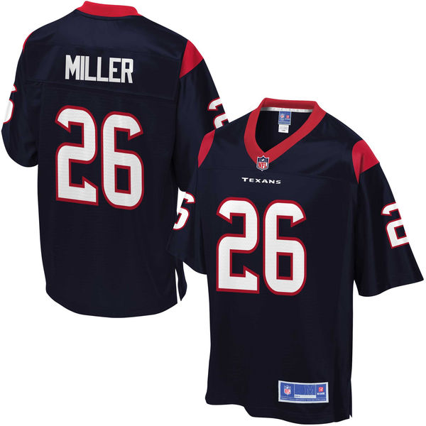 Youth Houston Texans #26 Lamar Miller Pro Line Navy Team Color Jersey