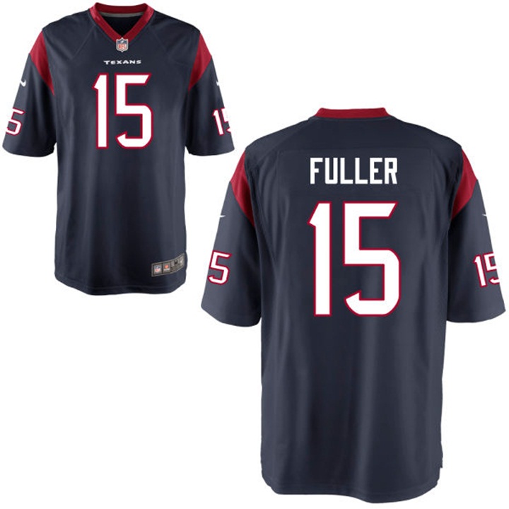 Youth Houston Texans #15 Will Fuller Navy Game Jersey