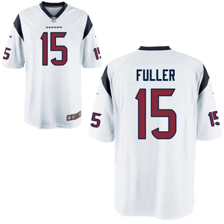 Youth Houston Texans #15 Will Fuller White Game Jersey