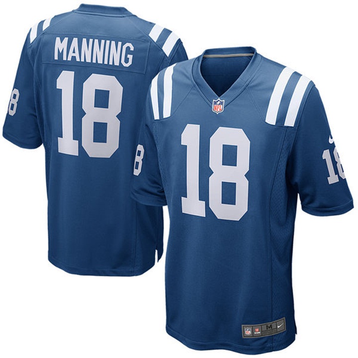 Youth Indianapolis Colts #18 Peyton Manning Royal Retired Player Game Jersey