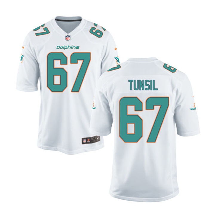 Youth Miami Dolphins #67 Laremy Tunsil White Game Jersey