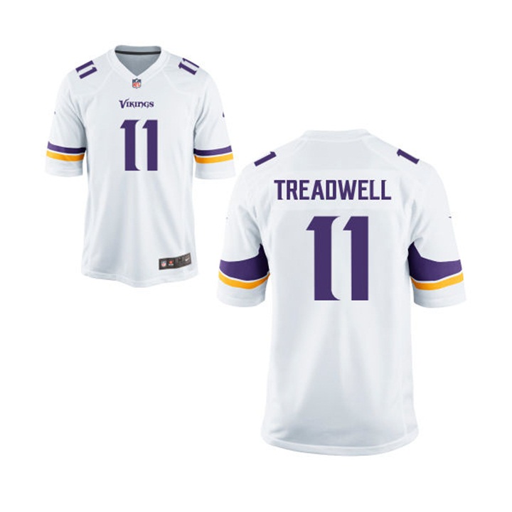 Youth Minnesota Vikings #11 Laquon Treadwell White Game Jersey