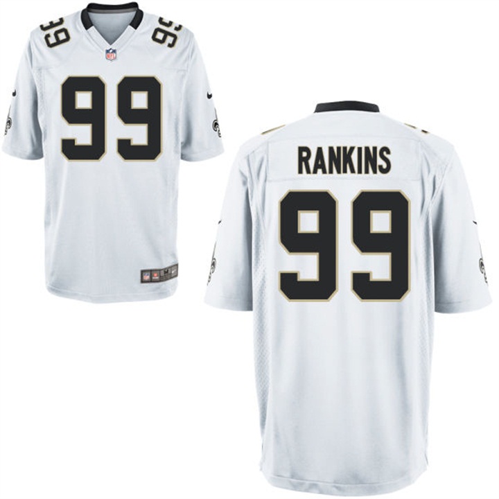 Youth New Orleans Saints #99 Sheldon Rankins White Game Jersey