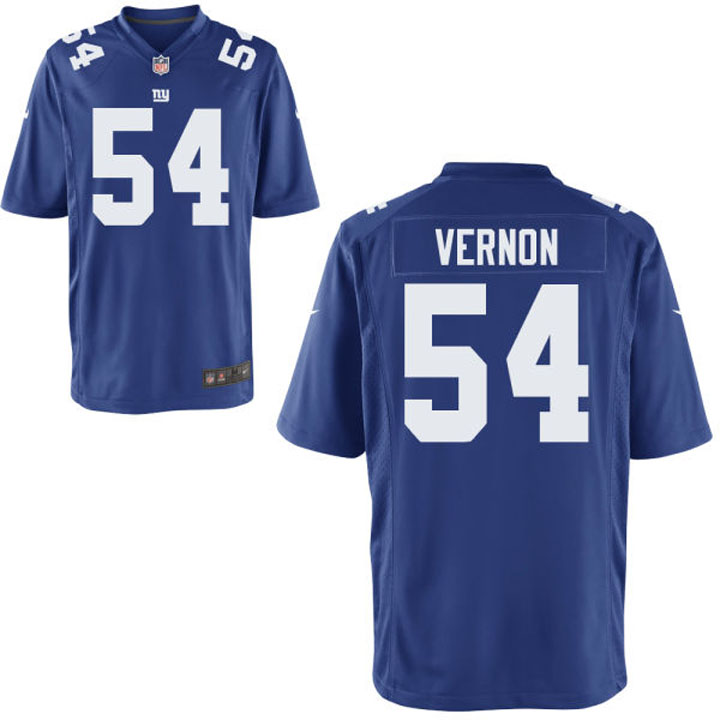 Youth New York Giants #54 Olivier Vernon Royal Game Jersey