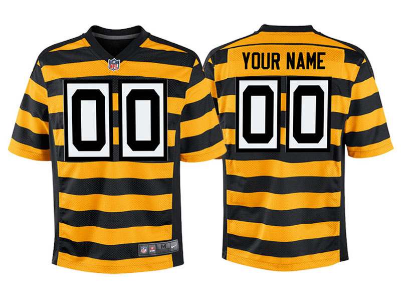 Youth Pittsburgh Steelers Gold Custom Alternate Game Jersey