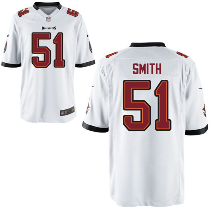 Youth Tampa Bay Buccaneers #51 Daryl Smith White Historic Logo Game Jersey