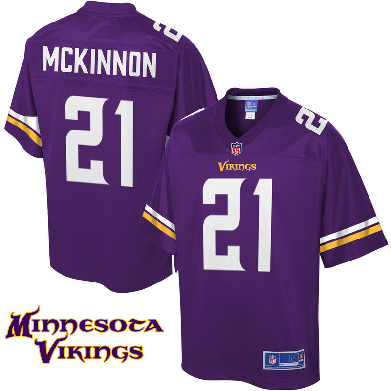 Youth Minnesota Vikings #21 Jerick Mckinnon Purple Pro Line Player Jersey