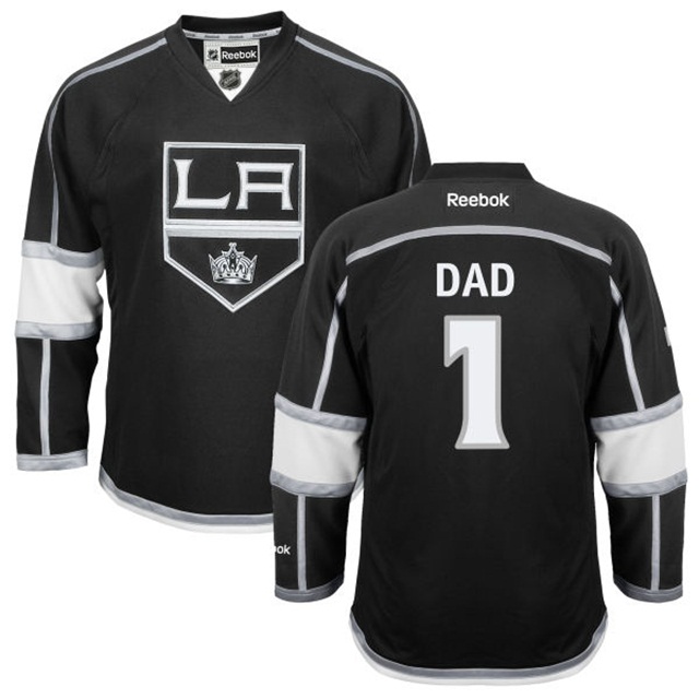 Gift for Dad Los Angeles Kings Black Number One Dad Jersey