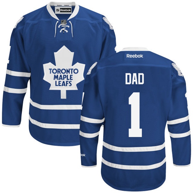 Gift for Dad Toronto Maple Leafs Royal Blue Number One Dad Jersey