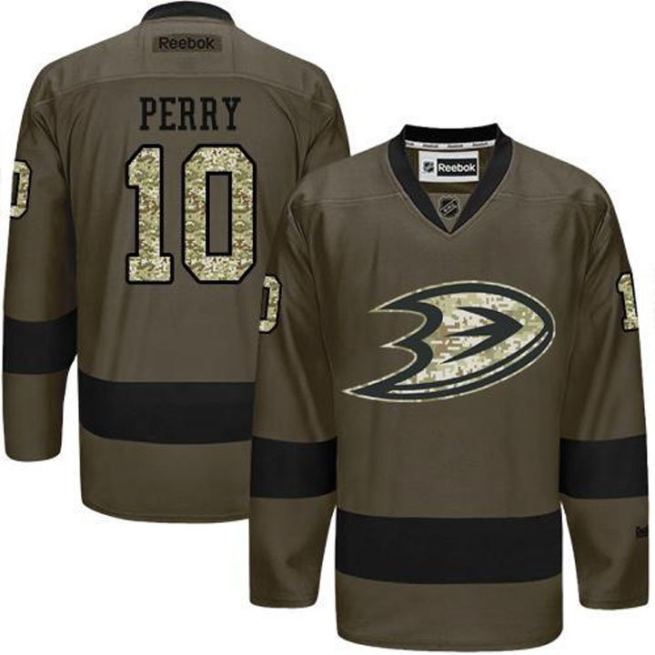 Corey Perry Anaheim Ducks #10 Green Camo Player Jersey