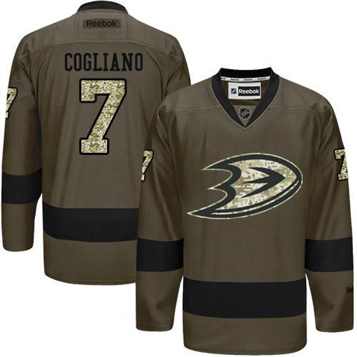 Andrew Cogliano Anaheim Ducks #7 Green Camo Player Jersey