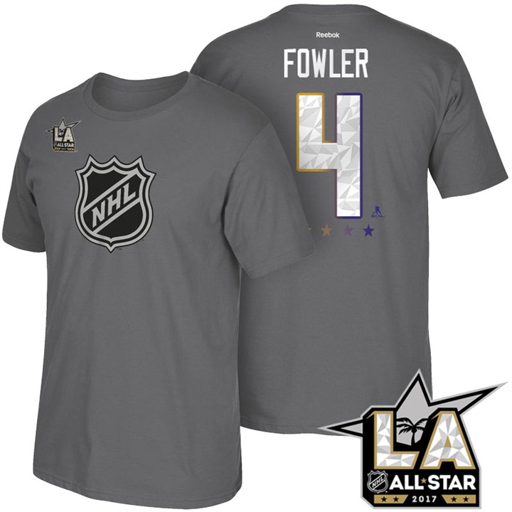 Ducks #4 Cam Fowler Gray 2017 All Star T-shirt