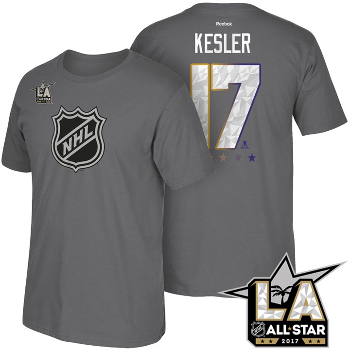 Ducks #17 Ryan Kesler Gray 2017 All Star T-shirt