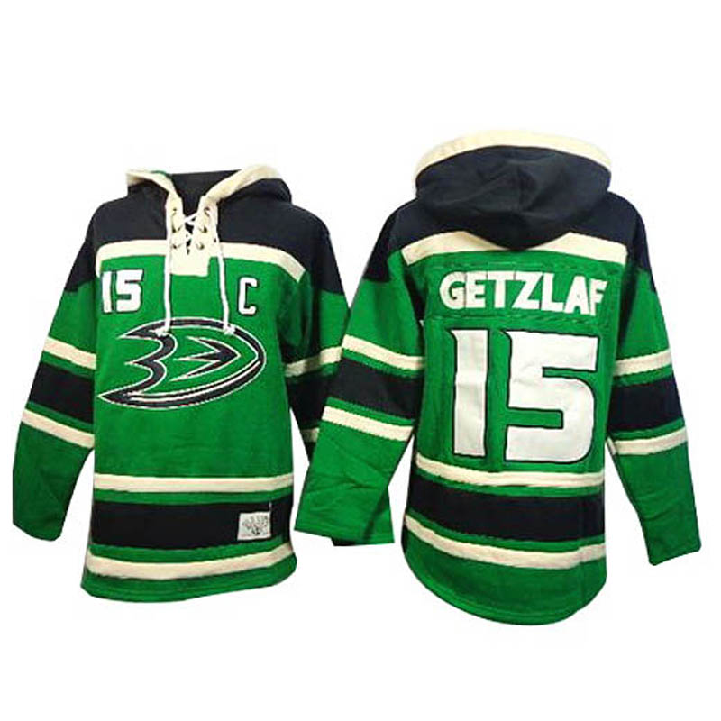 Ryan Getzlaf Anaheim Ducks #15 St. Patrick's Day Ice Hockey Jersey