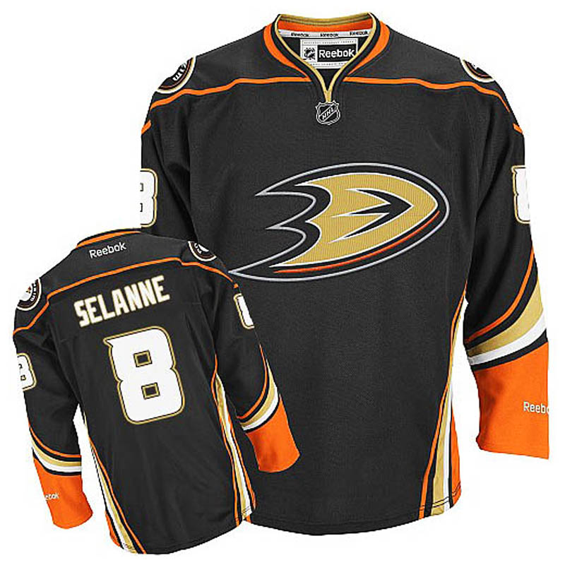 Teemu Selanne Anaheim Ducks #8 Third Ice Hockey Jersey