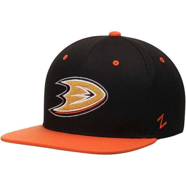 Anaheim Ducks Zephyr Black/Orange Z11 Snapback Adjustable Hat