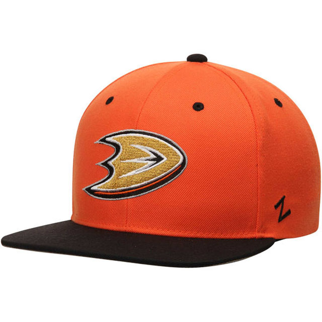 Anaheim Ducks Zephyr Orange/Black Z11 Snapback Adjustable Hat