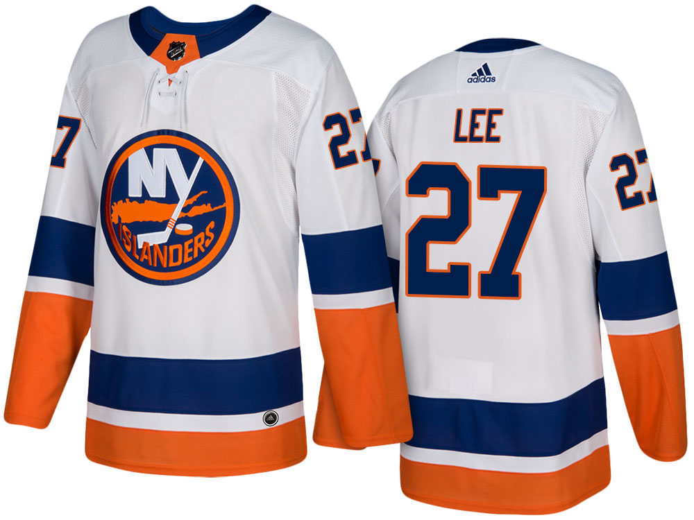 NHL Men's New York Islanders #27 Anders Lee White 2017-2018 Season New-Look Jersey