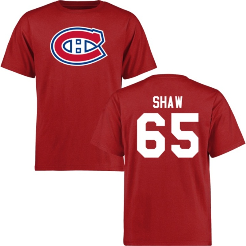 Andrew Shaw Montreal Canadiens Red Short Sleeve T-Shirt