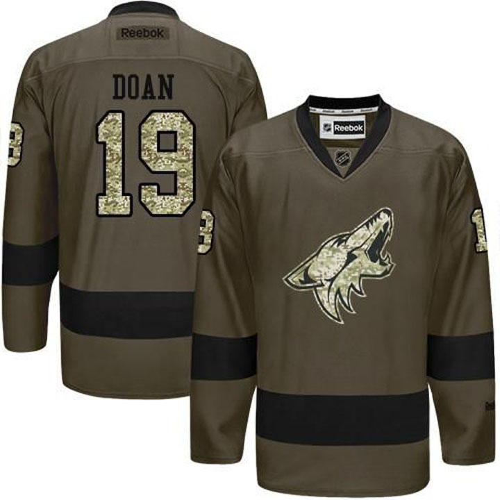 Shane Doan Arizona Coyotes #19 Green Camo Player Jersey