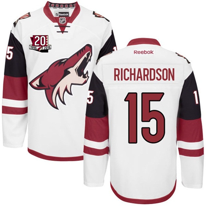 Coyotes Brad Richardson White Jersey