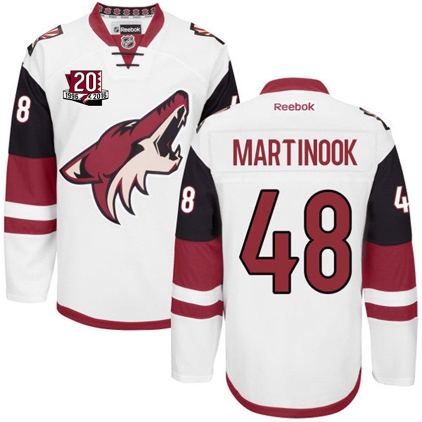 Coyotes Jordan Martinook White Jersey