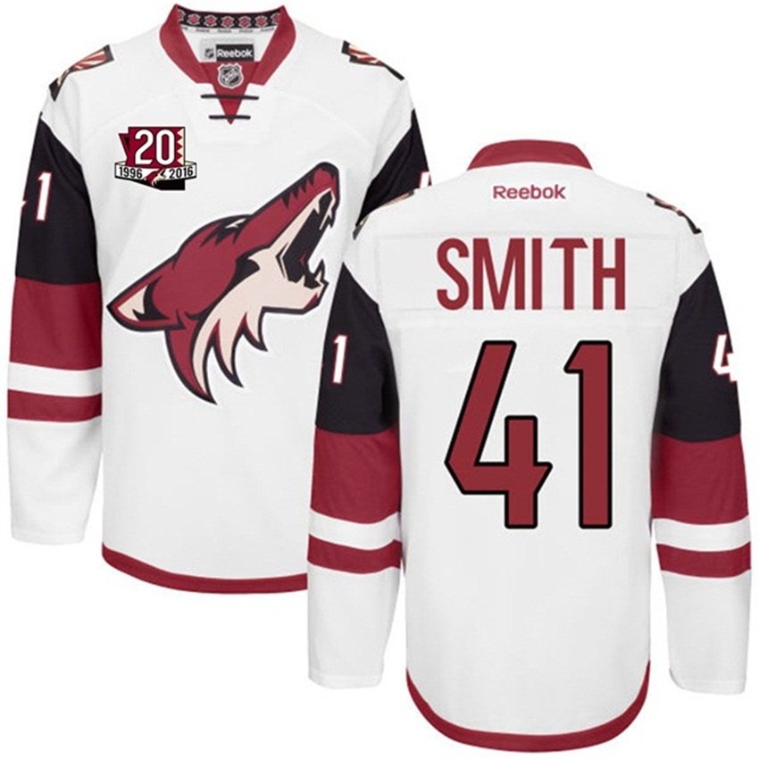 Coyotes Mike Smith White Jersey