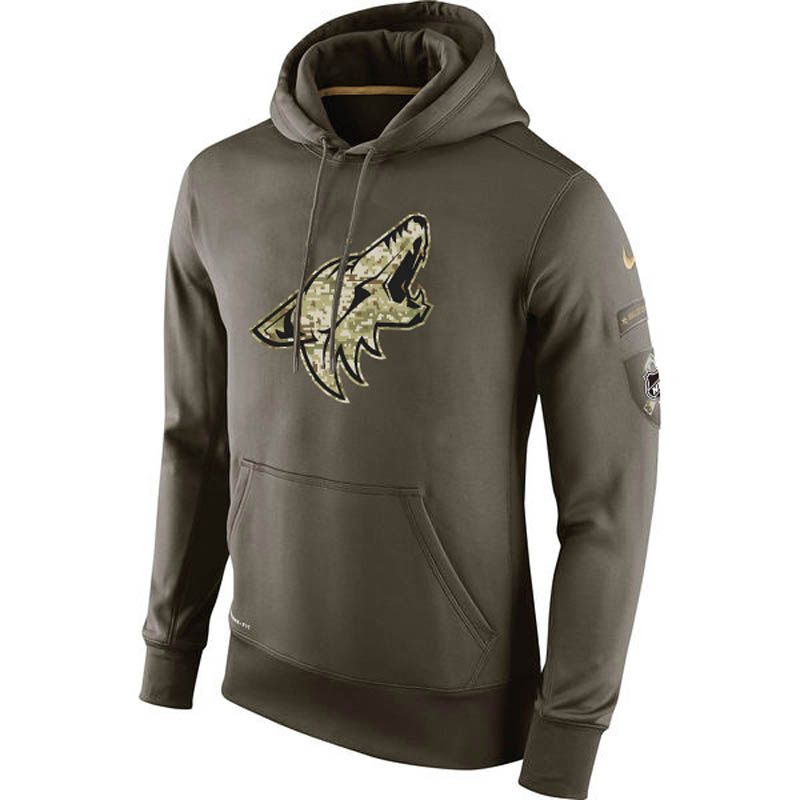 Coyotes Olive KO Performance Hoodie