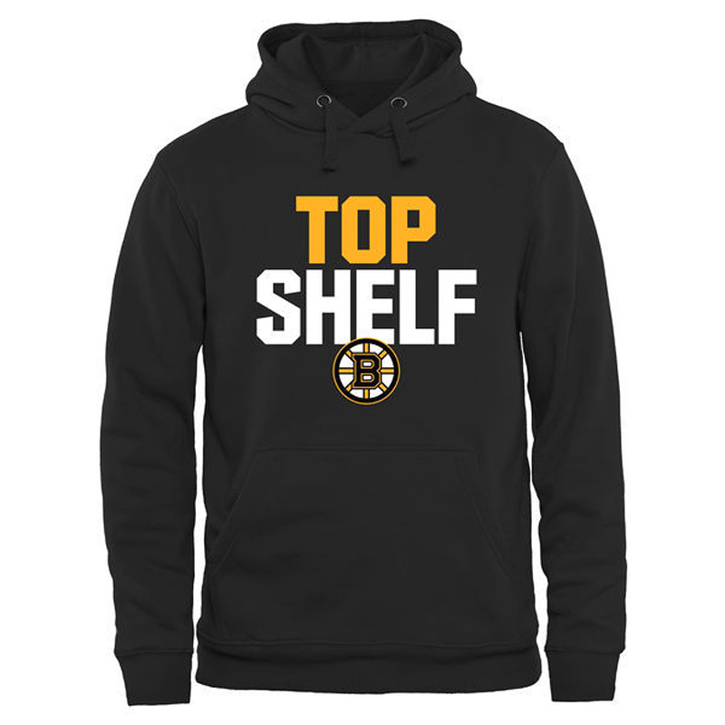 Bruins Black Top Shelf Pullover Hoodie