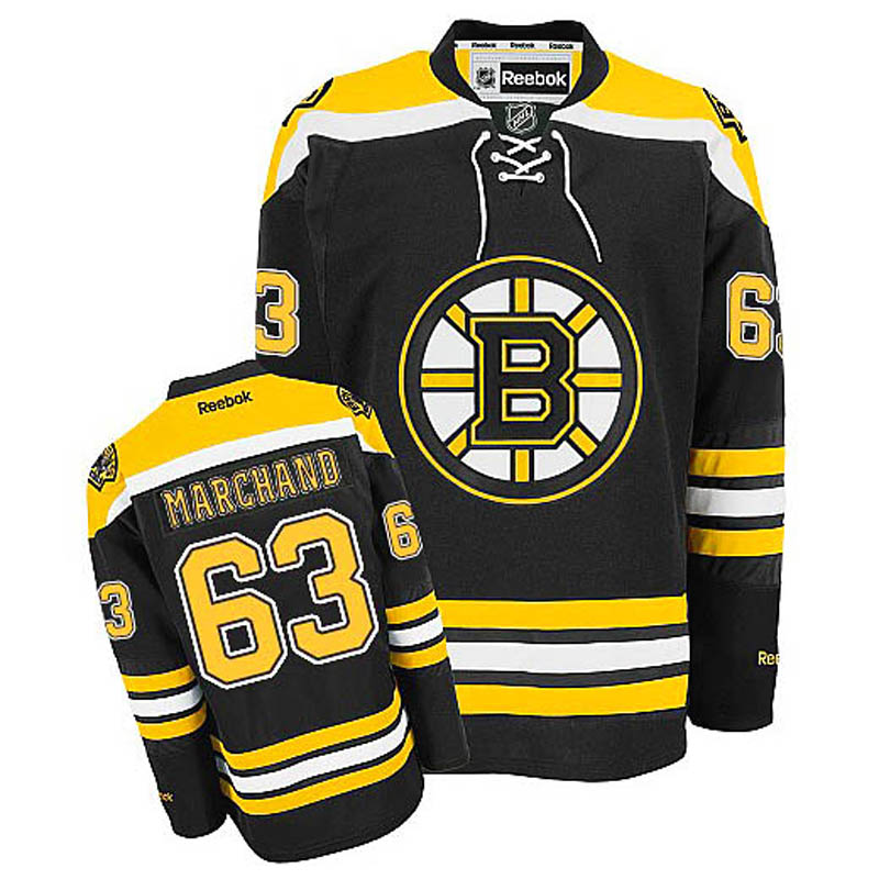 Brad Marchand Boston Bruins #63 Home Ice Hockey Jersey