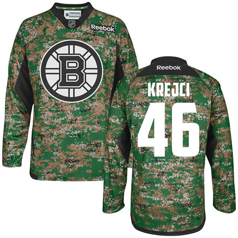 David Krejci Boston Bruins Veteran's Day Camo Jersey