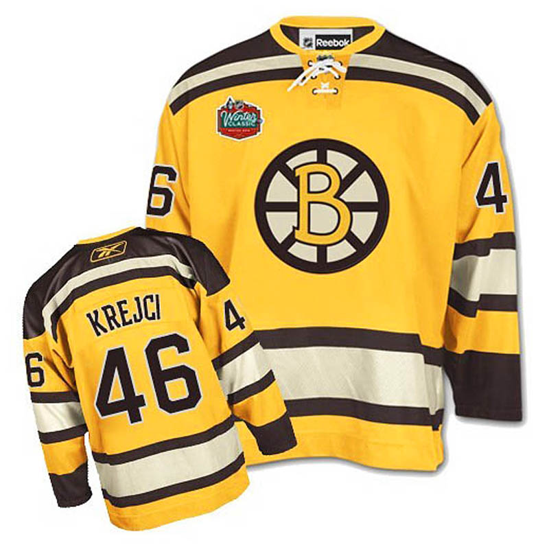 David Krejci Boston Bruins #46 Winter Classic Ice Hockey Jersey