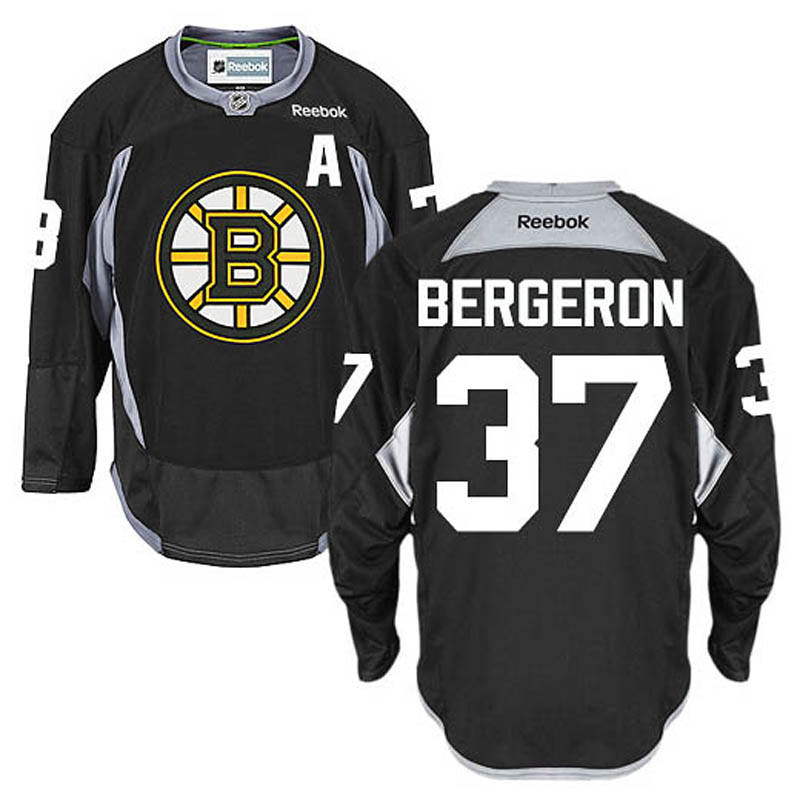 Patrice Bergeron Boston Bruins #37 Practice Ice Hockey Jersey