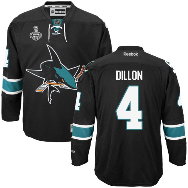 Brenden Dillon San Jose Sharks #4 2016 Stanley Cup Black Third Jersey