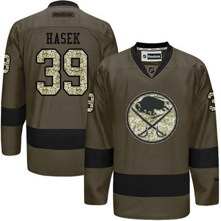 Dominik Hasek Buffalo Sabres #39 Green Camo Player Jersey