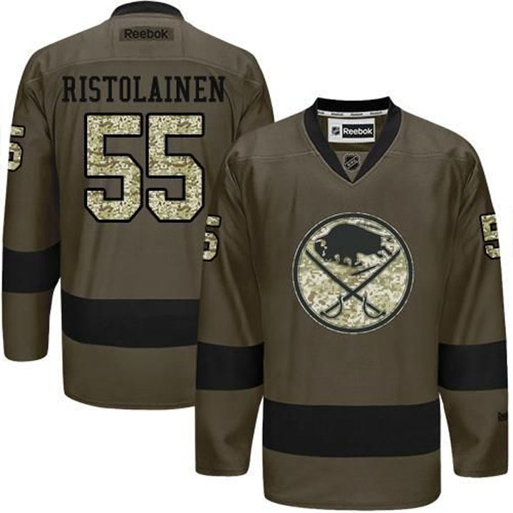 Rasmus Ristolainen Buffalo Sabres #55 Green Camo Player Jersey