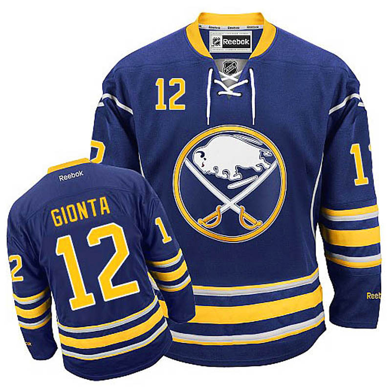 Brian Gionta Buffalo Sabres #12 Home Ice Hockey Jersey