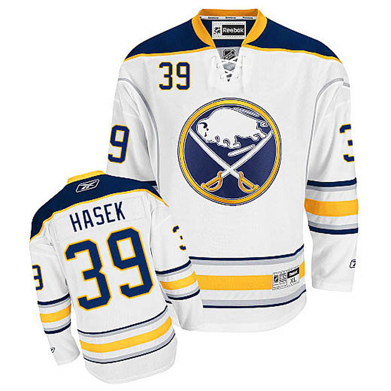 Dominik Hasek Buffalo Sabres #39 Away Ice Hockey Jersey