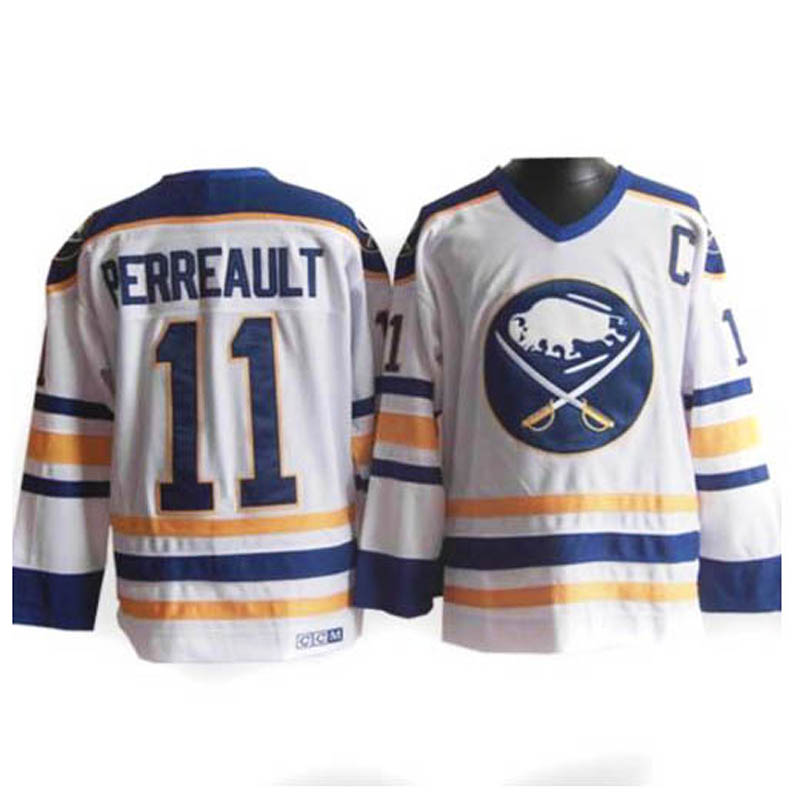 Gilbert Perreault Buffalo Sabres #11 Throwback Ice Hockey Jersey