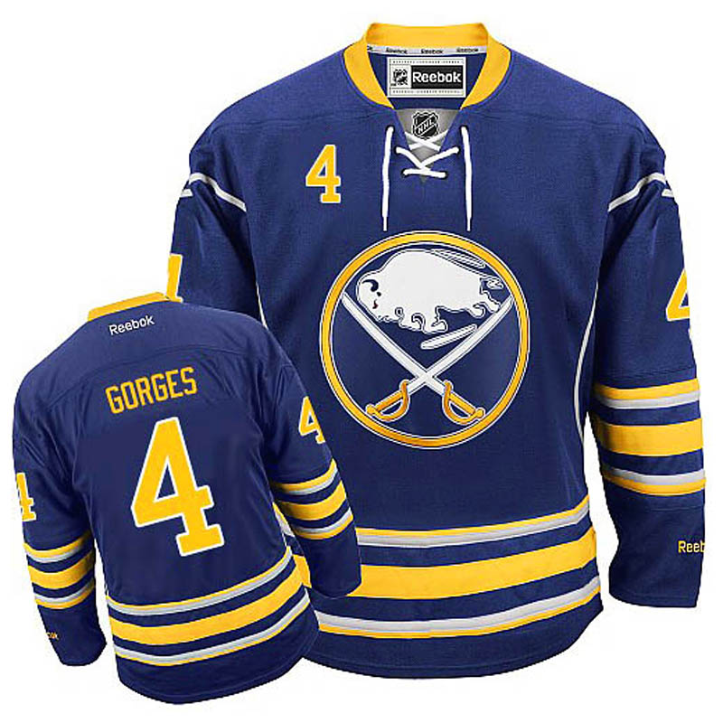 Josh Gorges Buffalo Sabres #4 Home Ice Hockey Jersey